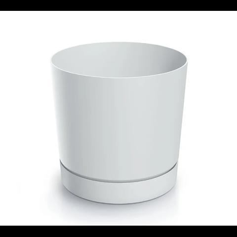 Горшок круглый с поддоном Tubo P DPOP |, белый (DPOP350) фото 1