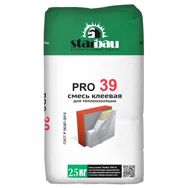 Клей для утеплителя StarBau PRO 39 25кг фото 1