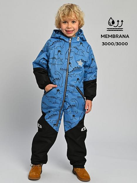 Комбинезон Весна-Осень, Цвет №21 Дино синий, арт 237Ф (86 см) фото 1