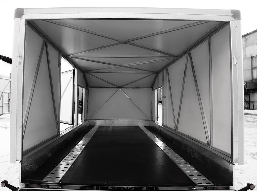 Прицеп фургон автовоз 5 м фото 7