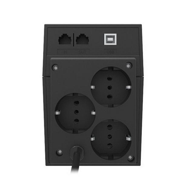 Источник бесперебойного питания Powercom RPT-600AP EURO USB 360Вт 600ВА фото 2
