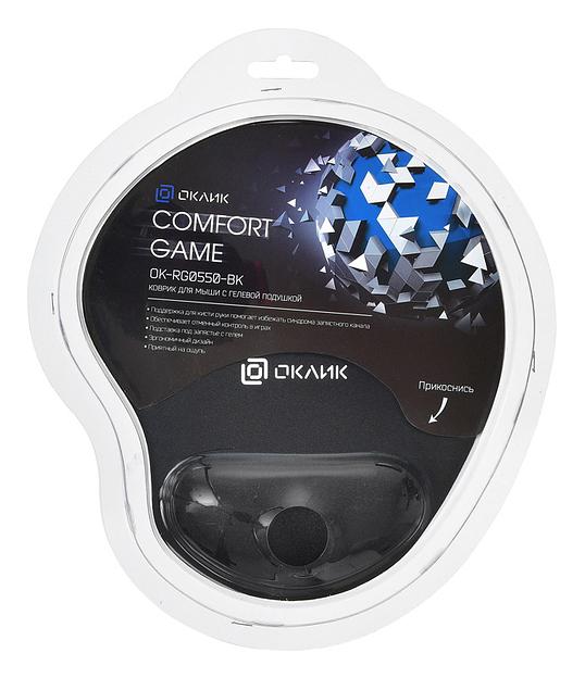 Коврик для мыши Оклик OK-RG0550-BK черный 220x195x20мм фото 3