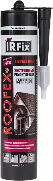 Герметик для экстренного ремонта кровли IRFix ROOFEX  бесцветный 310мл фото 1