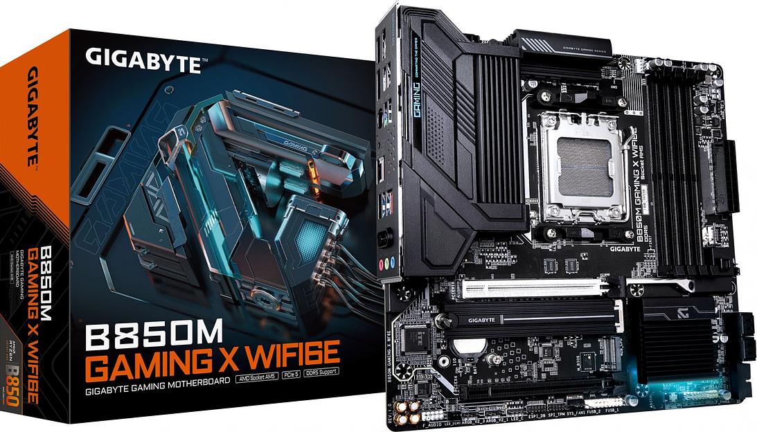 Материнская плата Gigabyte B850M GAMING X WF6E SocketAM5 AMD B850 4xDDR5 mATX AC`97 8ch(7.1) 2.5Gg RAID+HDMI фото 4