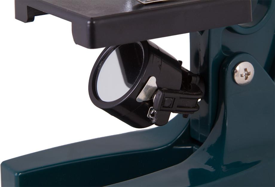 Микроскоп Levenhuk LabZZ M1 монокуляр 100-300 на 3 объектива зеленый/оранжевый фото 7