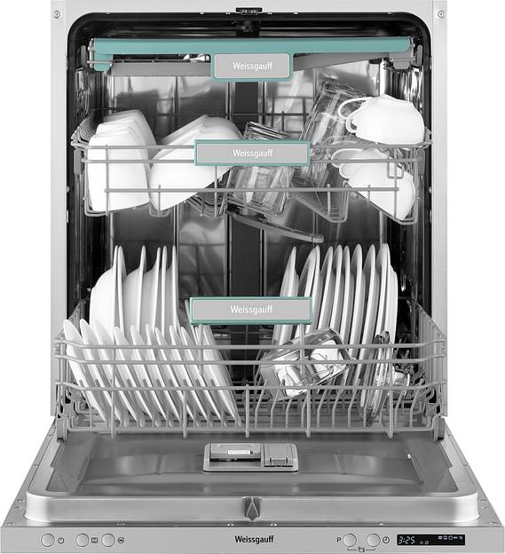 Посудомоечная машина встраив. Weissgauff BDW 6033 Wi-Fi Inverter Autoopen полноразмерная фото 3