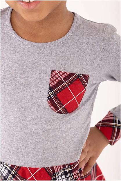 Платье Золотой ключик, в клетку ОПТ фото 3