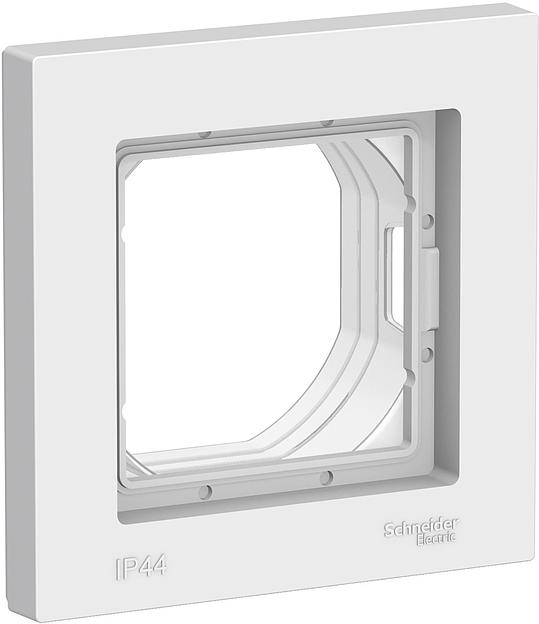 Рамка Schneider Electric AtlasDesign ATN440101 накладная 1x ABS белый (упак.:1шт) фото 1