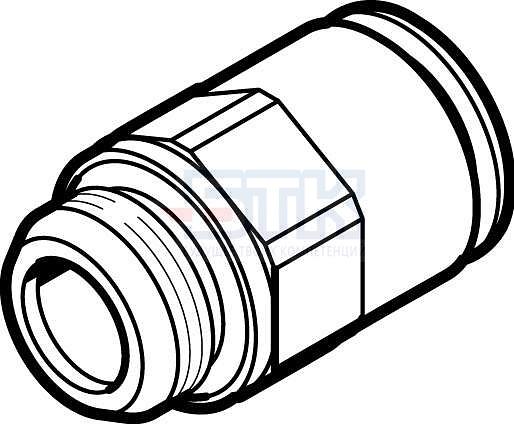 558665 Штуцер с цанговым соединением NPQM-D-G14-Q8-P10 FESTO фото 1