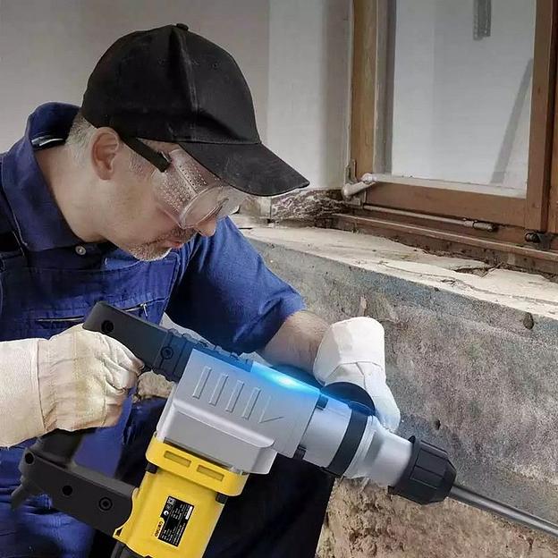 Перфоратор Deli DL-DC28-E1 (1050Вт, SDS PLUS, 4300уд/мин, 900об/мин, кейс, в комплекте 3 бура, долото, пика) фото 10