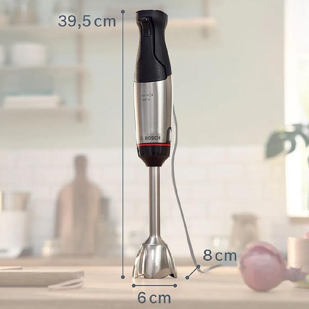 Блендер погружной Bosch MSM6M610 1000Вт нержавеющая сталь/черный фото 3