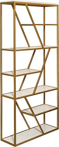 Стеллаж MebelOK 028 ЛДСП, металл, 90x30x202 см ОПТ фото 3