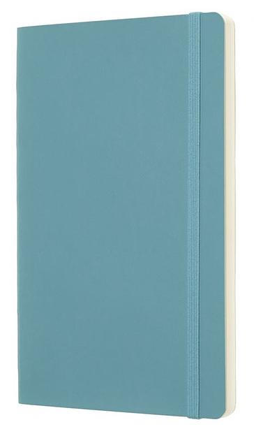 Блокнот Moleskine CLASSIC SOFT QP618B35 Large 130х210мм 192стр. нелинованный мягкая обложка голубой фото 2