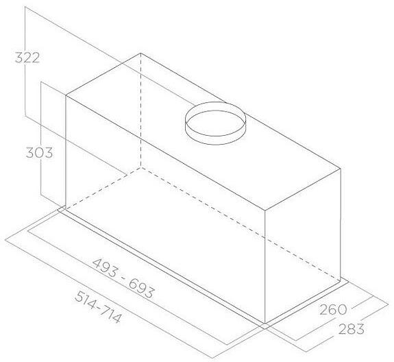 Вытяжка встраиваемая Elica Lane Sensor BLMAT/A/72 черный управление: кнопочное (1 мотор) фото 9