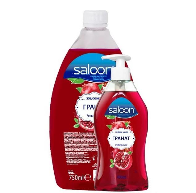 Saloon Жидкое мыло 400+750 мл (Гранат) ОПТ фото 1