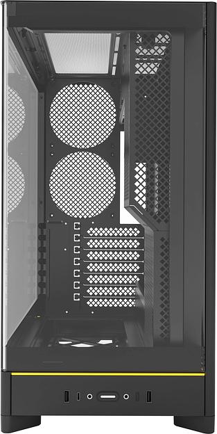 Корпус Montech HS02 черный без БП ATX 4x140mm 2xUSB3.0 1xUSB3.1 audio bott PSU фото 3