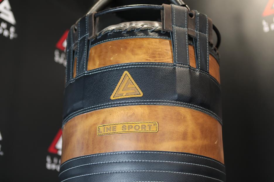 Боксёрский мешок из премиальной кожи Line Sport 60 кг, 120/45 см ОПТ фото 6