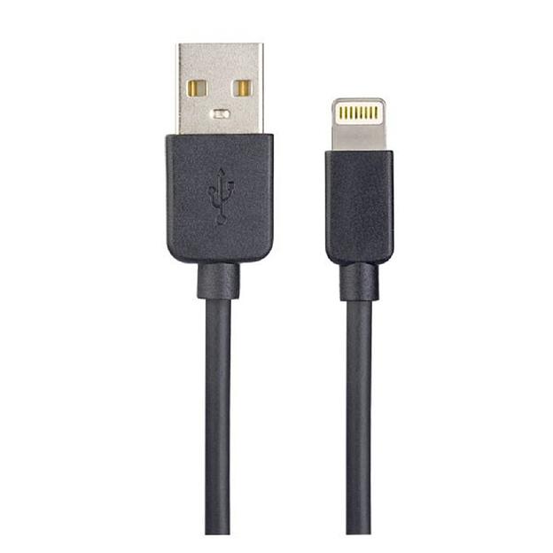 PERFEO Кабель для iPhone, USB - 8 PIN (Lightning), черный, длина 1 м., бокс (I4603) фото 1