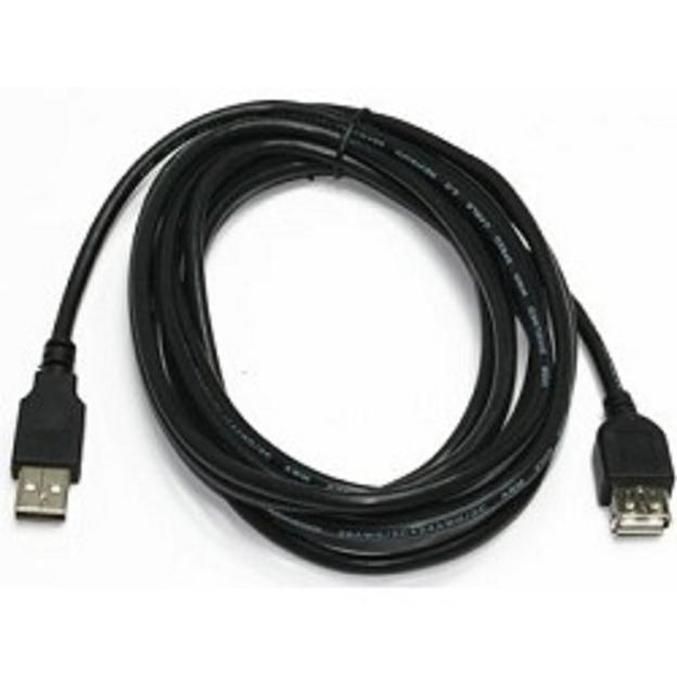Bion Кабель удлинительный USB 2.0 A-A (m-f), 1.8м, черный [BXP-CCP-USB2-AMAF-018] фото 1
