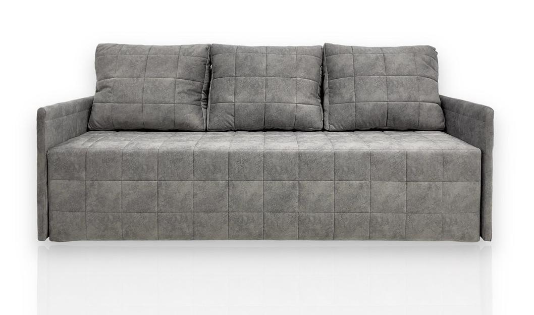 Диван прямой «Комфорт 1», серый, ткань Адель сильвер, опт фото 1