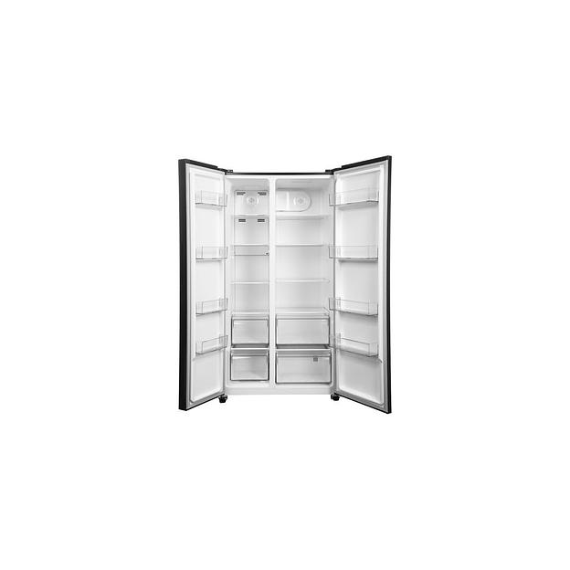 Холодильник двухкамерный KRAFT KF-MS5701DI Side by Side, инверторный черный фото 1