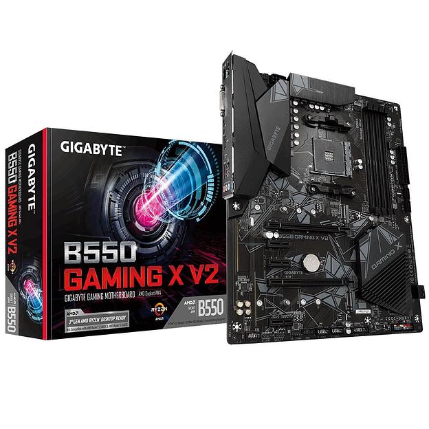 Материнская плата Gigabyte B550 GAMING X V2 Soc-AM4 AMD B550 4xDDR4 ATX AC`97 8ch(7.1) GbLAN RAID+DVI+HDMI фото 1