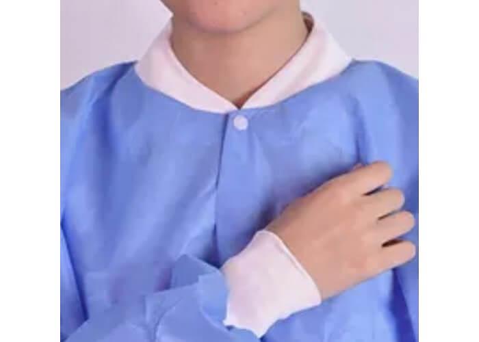 Трикотажный воротник для одноразового медицинского халата фото 1