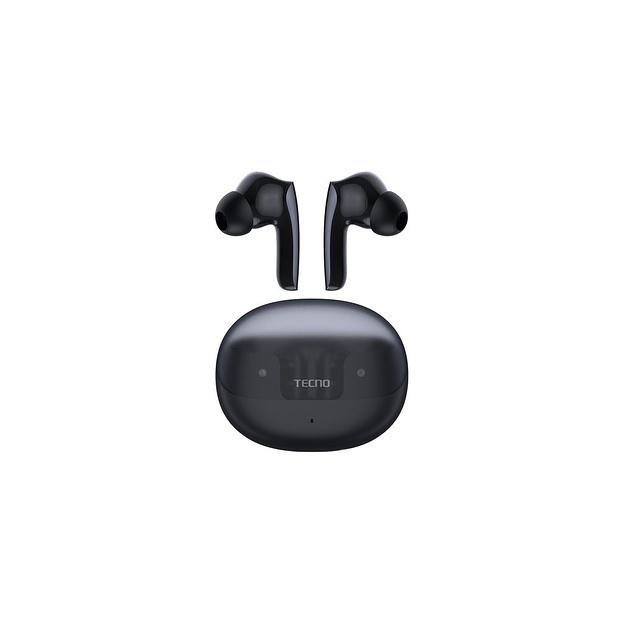 Наушники TECNO SC02, Bluetooth, внутриканальные, черный [sc02 black] фото 1