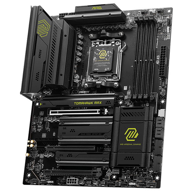 Материнская плата MSI MAG B850 TOMAHAWK MAX WIFI SocketAM5 AMD B850 4xDDR5 ATX AC`97 8ch(7.1) 5Gigabit RAID+HDMI фото 3