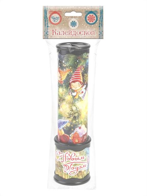 Новогодняя игрушка детская Калейдоскоп «Гномики» 20×5,6 см, 80339, опт фото 2