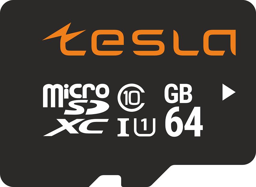 Карта памяти TESLA 64Гб microSDXC, C10/UHS-I U1 (TSLMSD064GU1) фото 1