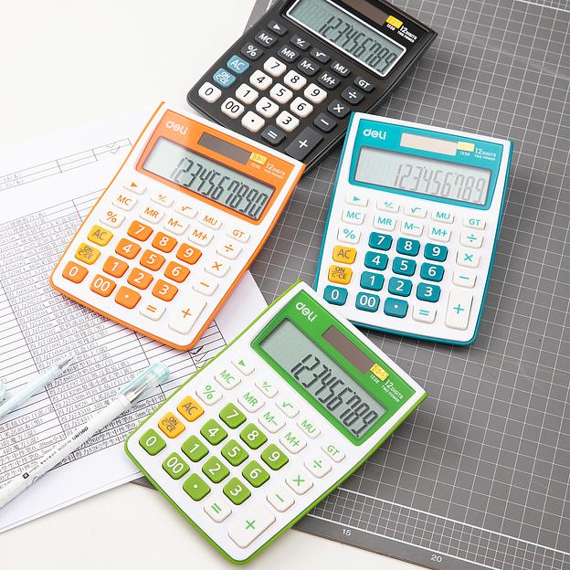 Калькулятор настольный Deli E1238black черный 12-разр. фото 6