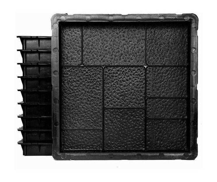 Формы тротуарной плитки размер старый город 30×30×3 см опт фото 1