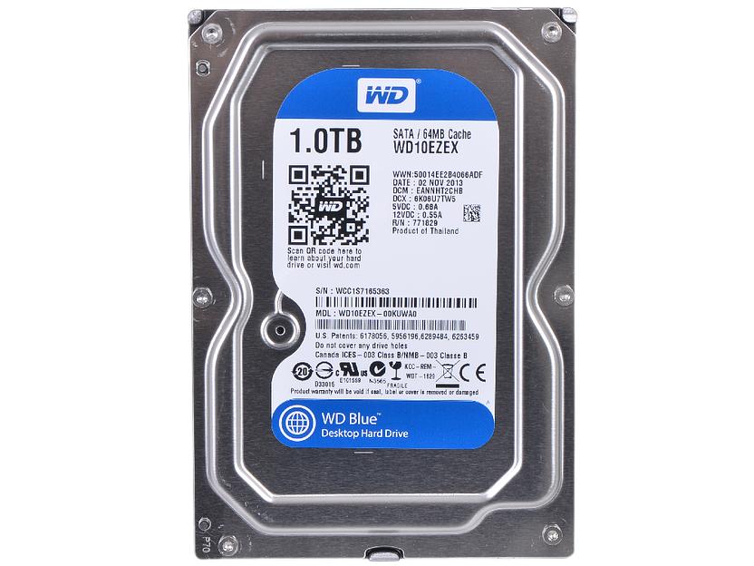 Жесткий диск 3.5" 1000GB Western Digital Caviar Blue WD10EZEX фото 1