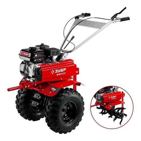 ЗУБР увеличенные колеса, 7 л.с., мотоблок с понижающей передачей [МТБ-400 У] фото 1