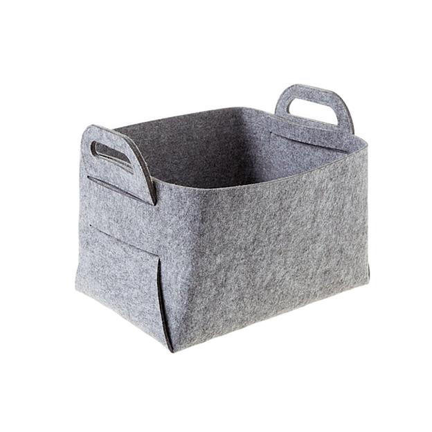 Корзина для хранения "Фетр", Д300 Ш230 В160, серый фото 1