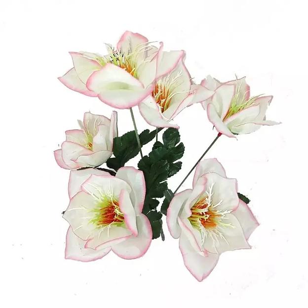 Букет лотоса на 6 голов 32см 392-546 фото 3