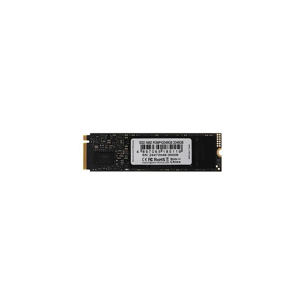 SSD накопитель AMD Radeon R3MP42048G8 2ТБ, M.2 2280, PCIe 4.0 x4, NVMe, M.2 фото 1