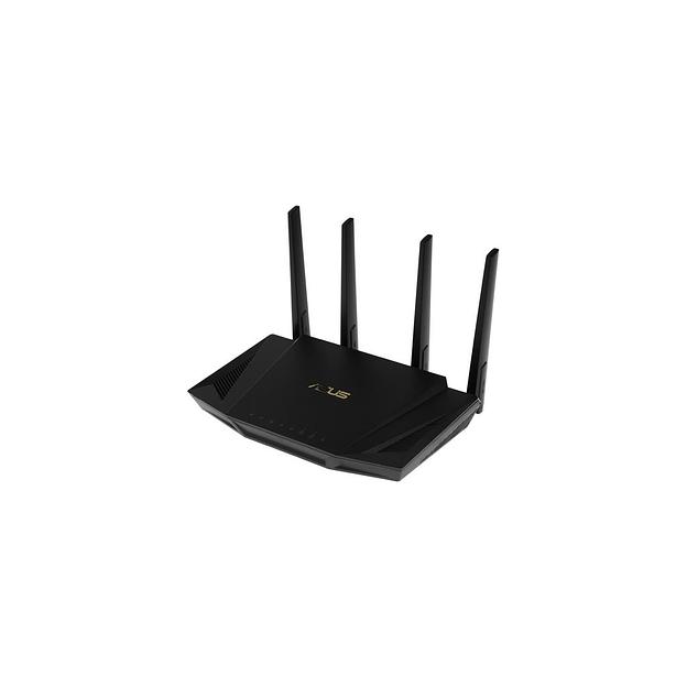 Wi-Fi роутер ASUS RT-AX58U, Wi-Fi 6, AX3000, 2.4/5ГГц, 4 LAN, 1xUSB, черный фото 1