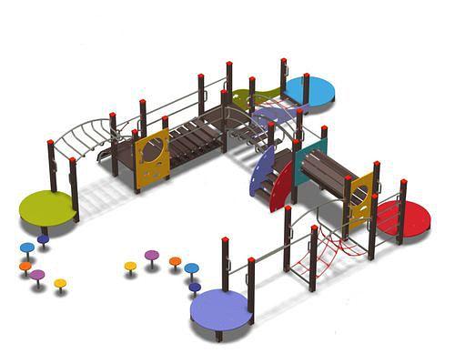 Спортивные комплексы-лабиринты для детей от 5 до 13 лет - СКЛ-3 «Геркулес» фото 1