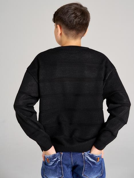 Джемпер «Стоп 2» чёрный, для мальчиков ОПТ фото 2