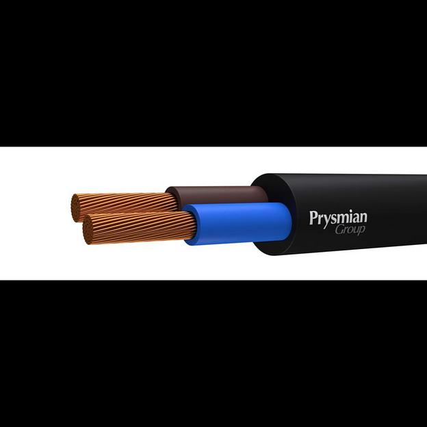 Провод ПВС 2х1.5 Ч (бухта) (м) РЭК-PRYSMIAN 0102040101 фото 1