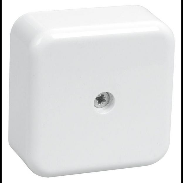 Iek UKO10-050-050-020-K01 Коробка КМ41206-01 распаячная для о/п 50х50х20 мм белая (4 клеммы 3мм2) фото 1