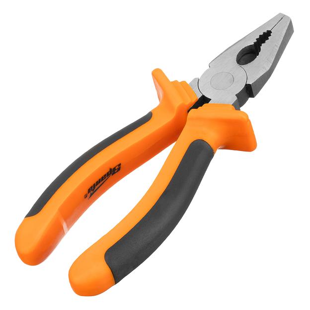 Плоскогубцы, Comfort, 180 мм, комбинированные шлифованные, двухкомпонентные рукоятки фото 2