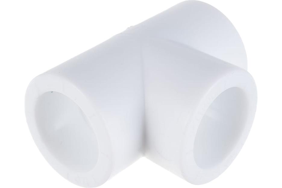 Тройник полипропиленовый PPR 32мм белый фото 2