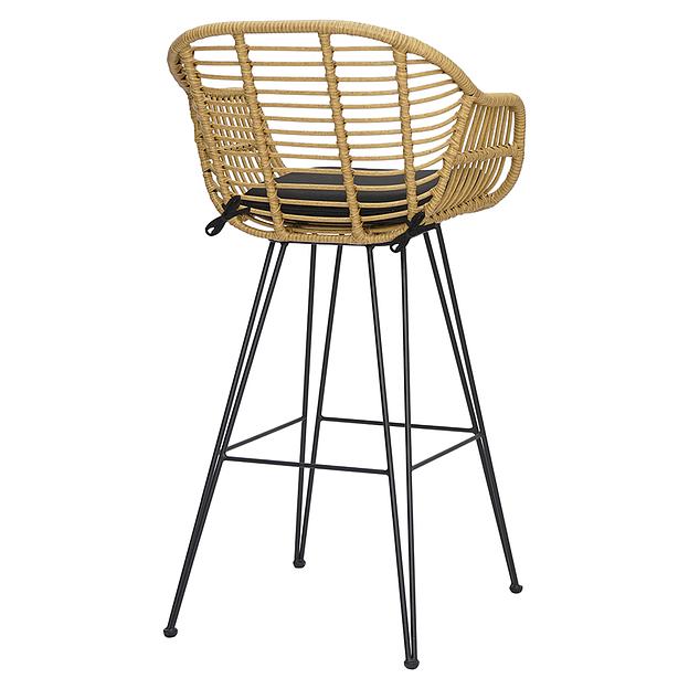 Стул барный Vetle Bent, ротанг фото 4