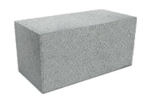 Пескотобетонный блок полнотелый Серый фото 1