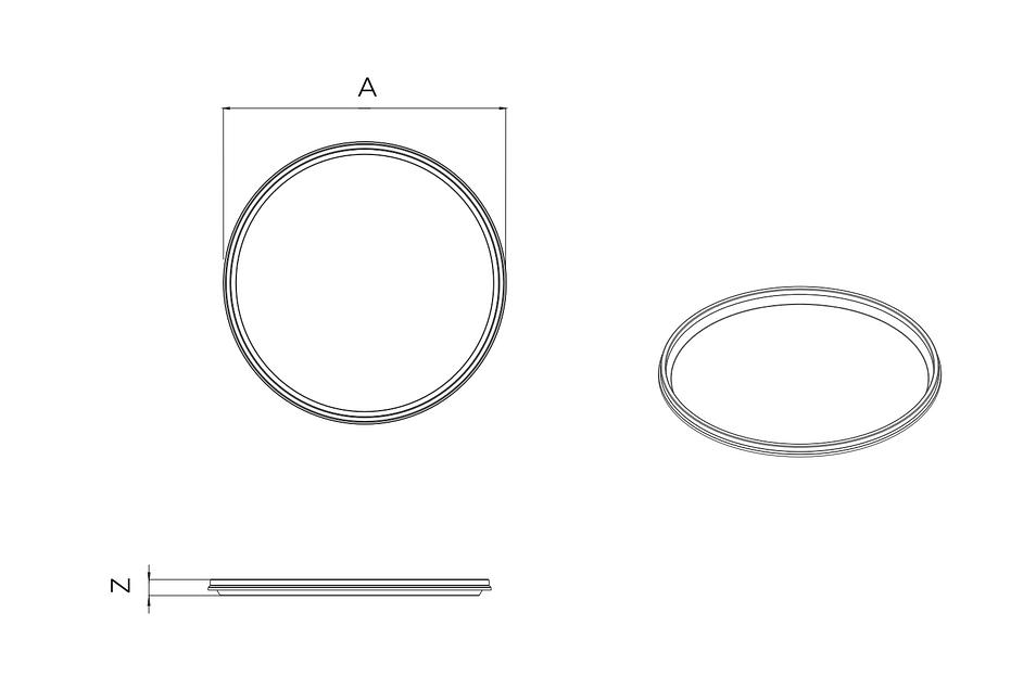 Крышка на пластиковую банку КР 137-А фото 1