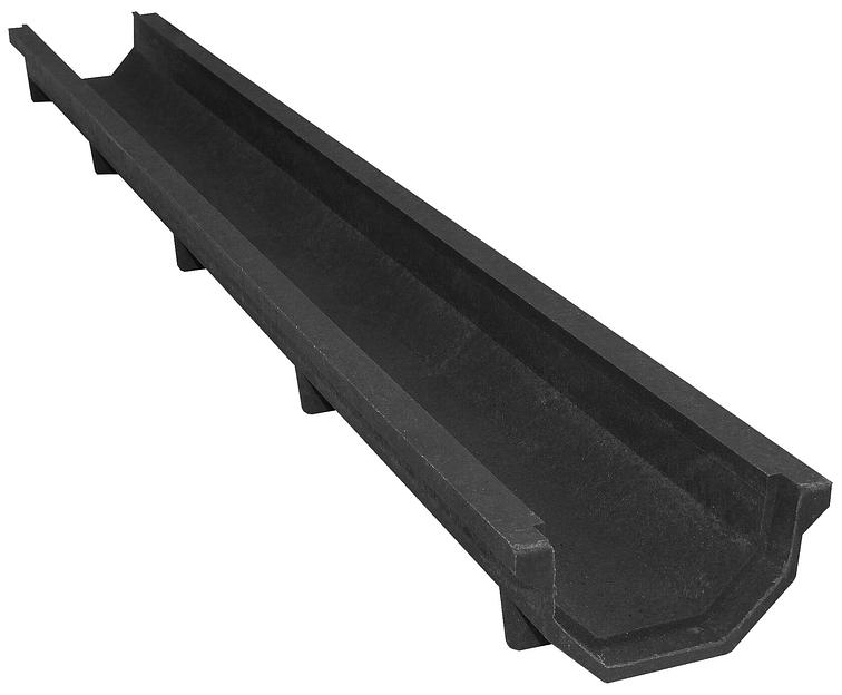 Канал водоотведения 1000х140х70 - Черный фото 1