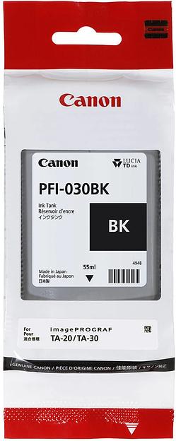 Картридж струйный Canon PFI-030BK 3489C001АА черный (55мл) для Canon imagePROGRAF TA-20, TA-30, TM-240, TM-340. фото 2